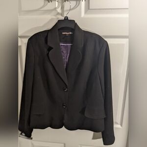 DALIA collection Plus Size Classic Black Blazer In EUC 16x